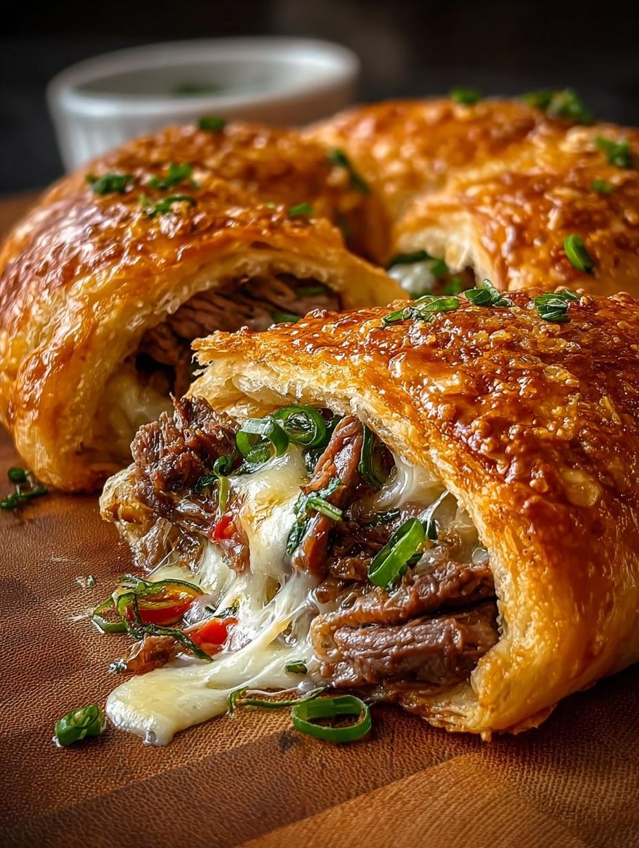 Delicious Philly Cheese Steak Crescent Recipe to Savor - Philly Cheese Steak Crescent - main visual representation