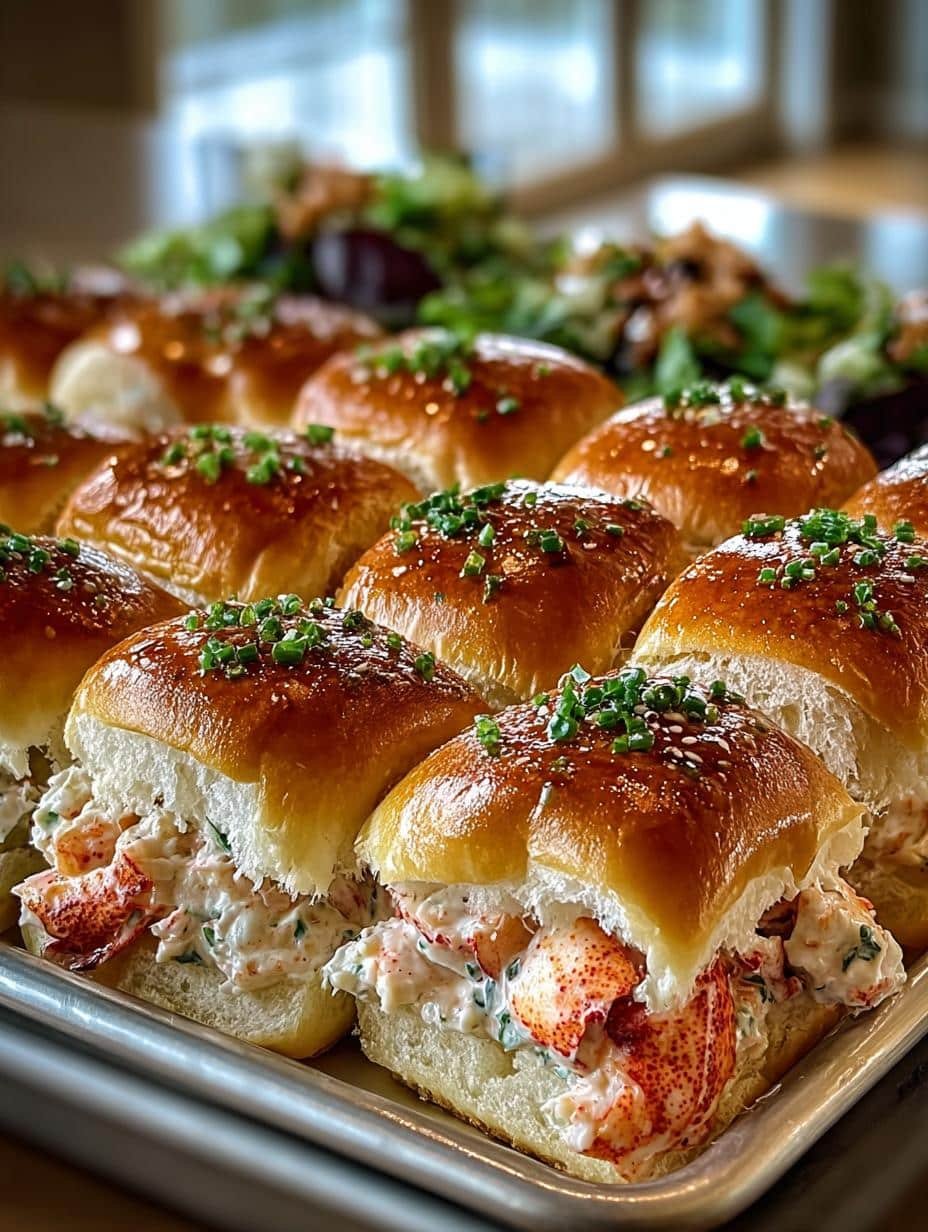 Pull Apart Lobster Sliders: 12 Indulgent Party Treats - Pull Apart Lobster Sliders - main visual representation