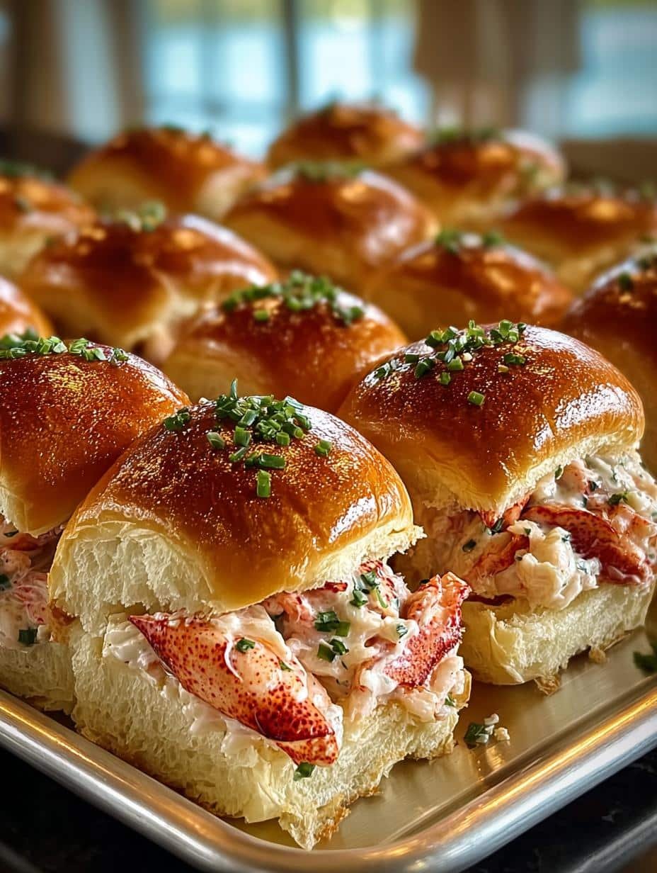 Pull Apart Lobster Sliders