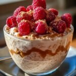 Raspberry Biscoff Overnight Oats