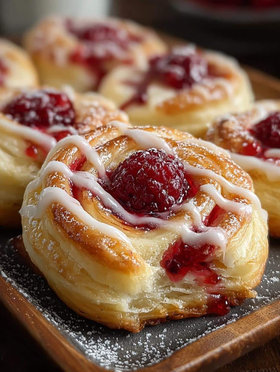 Raspberry Cheesecake Danish Pastry