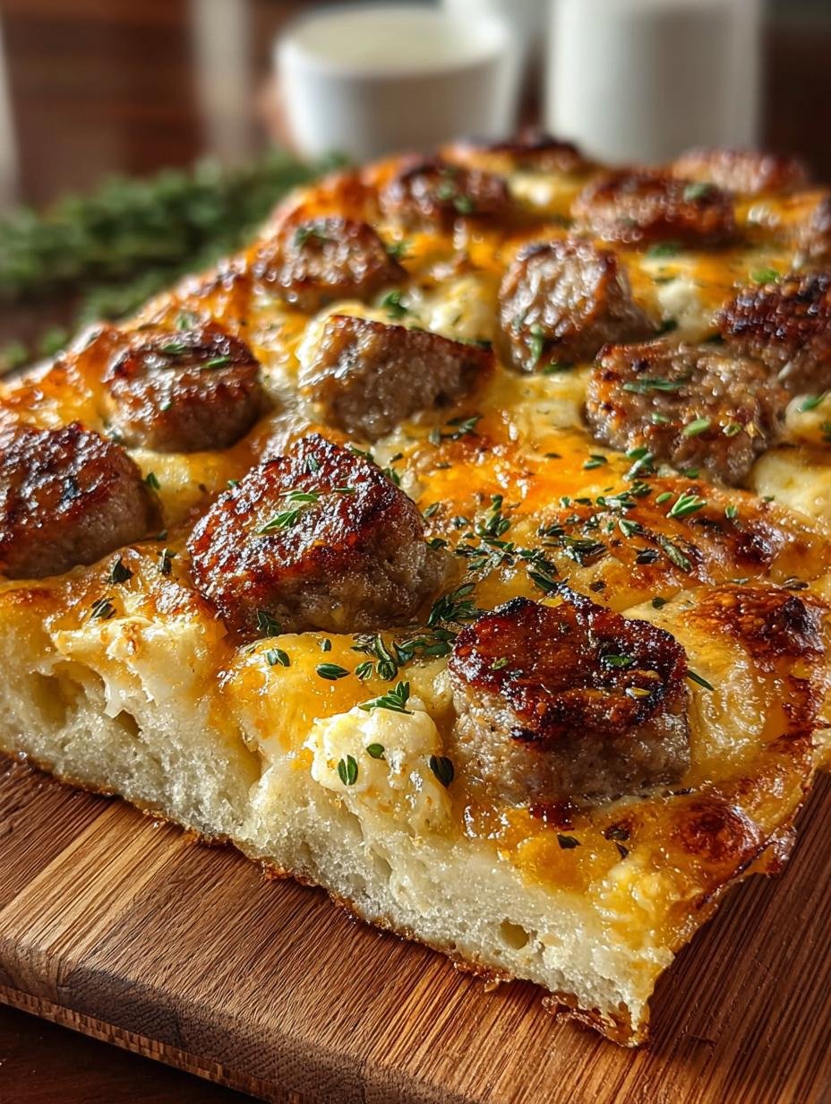 Sausage Cheese Sheet Pan