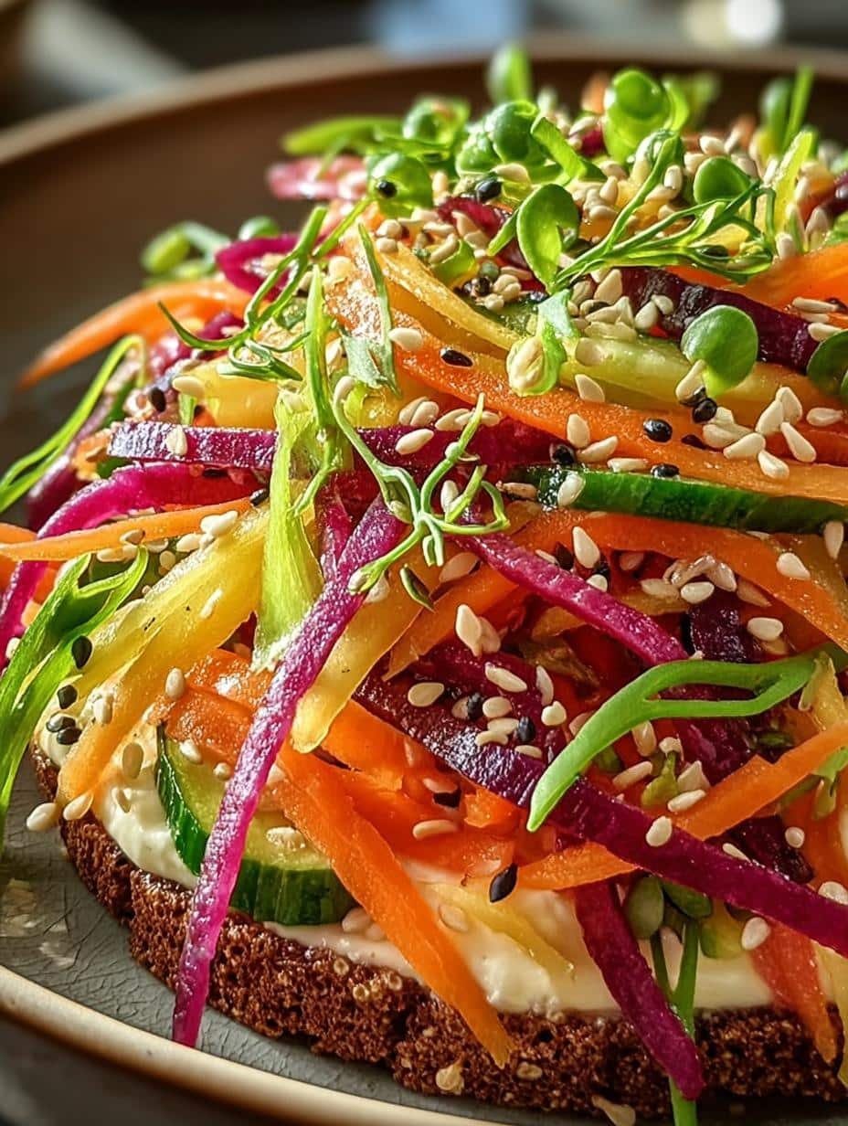 Shaved Rainbow Carrot Sesame