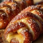 Soft Baked Cheesy Pretzel