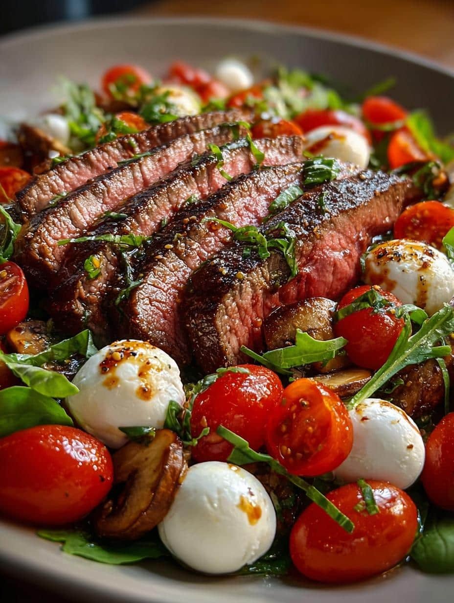 Steak Caprese Salad with