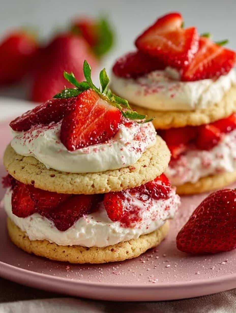 Strawberry Shortcake Cookies