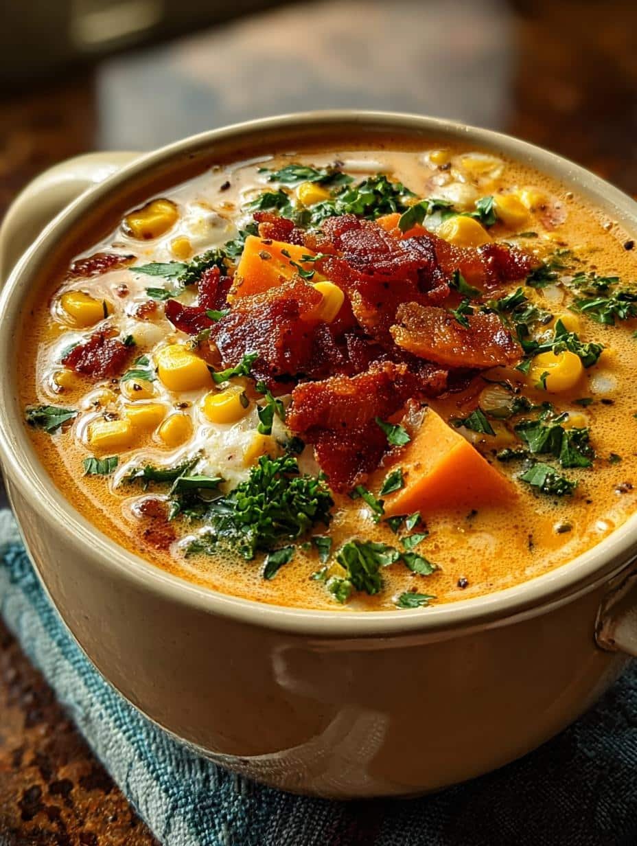 Sweet Potato Corn Chowder: 5 Steps to Creamy Comfort - Sweet Potato Corn Chowder - main visual representation