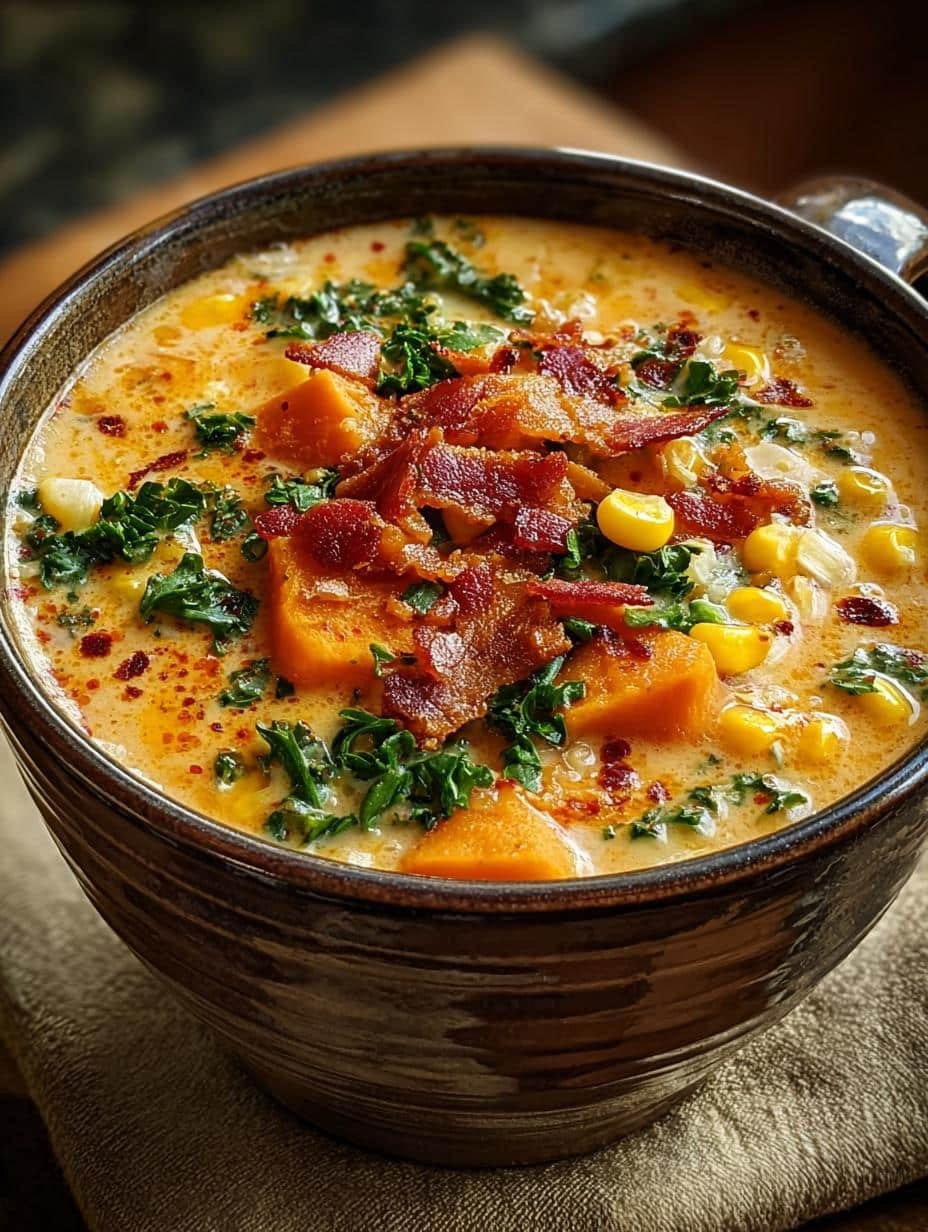 Sweet Potato Corn Chowder: 5 Steps to Creamy Comfort - Sweet Potato Corn Chowder - additional detail