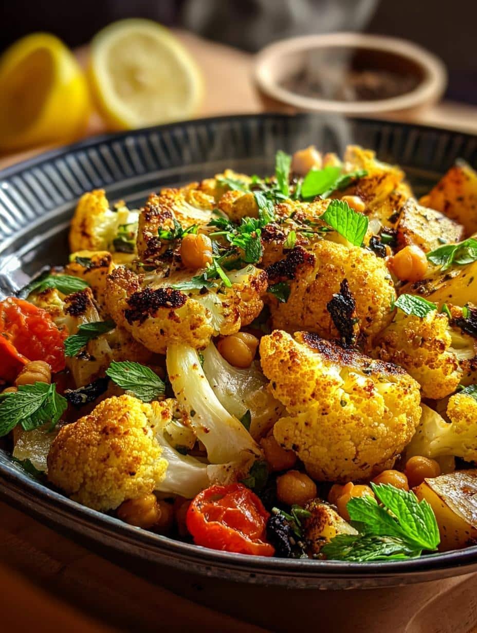 Delicious Turmeric Cauliflower Chickpea Potatoes Recipe - Turmeric Cauliflower Chickpea Potatoes - additional detail