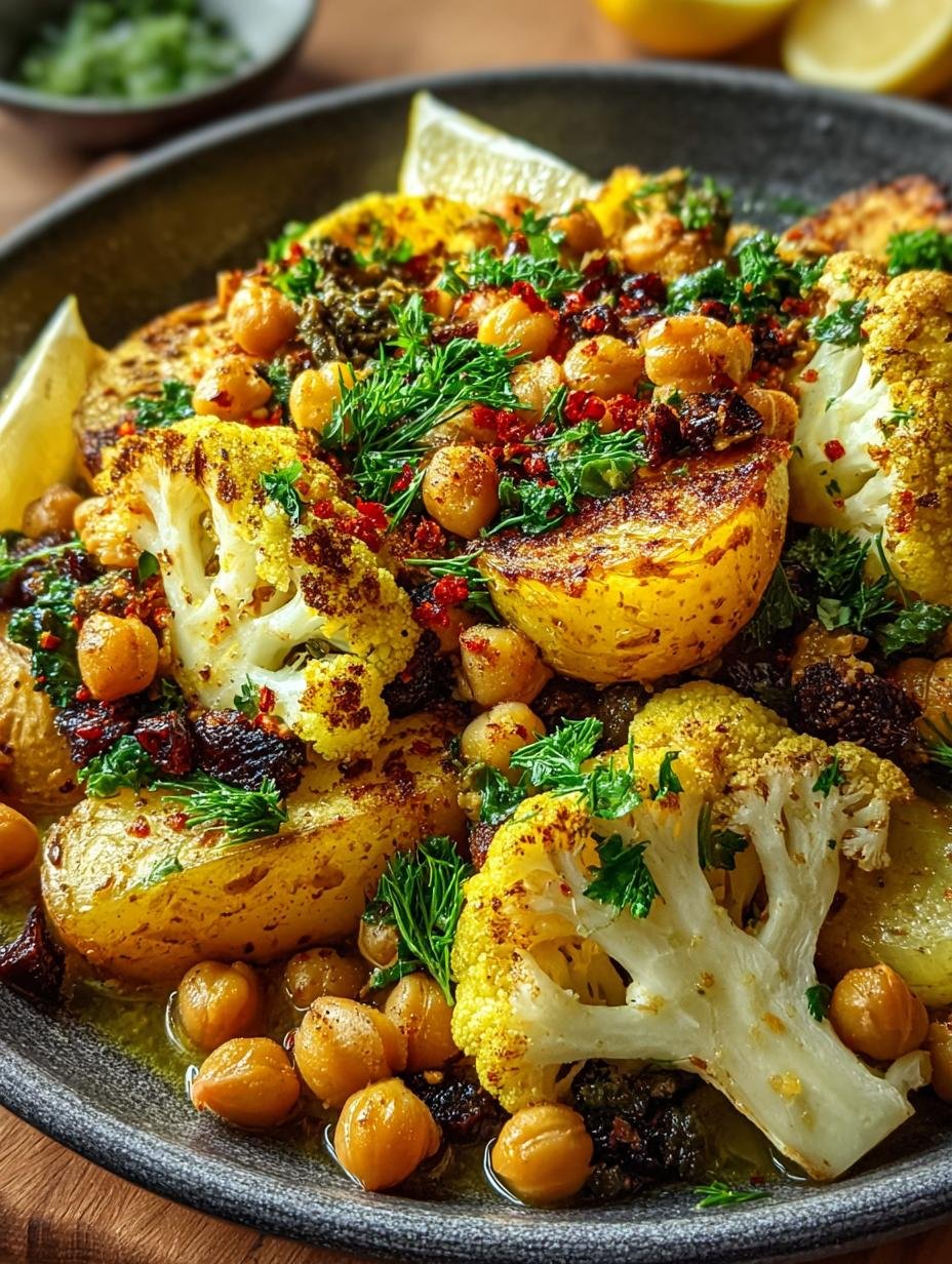 Turmeric Cauliflower Chickpea Potatoes