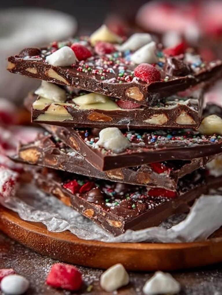 Valentines Chocolate Bark with