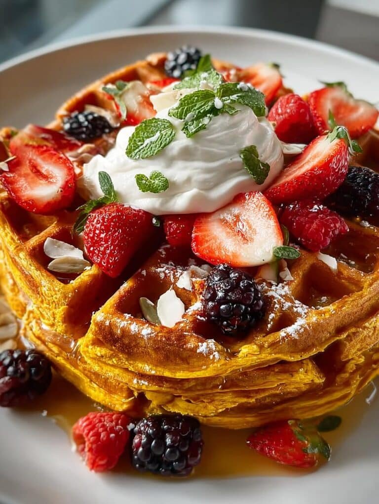 Anti Inflammatory Turmeric Waffles