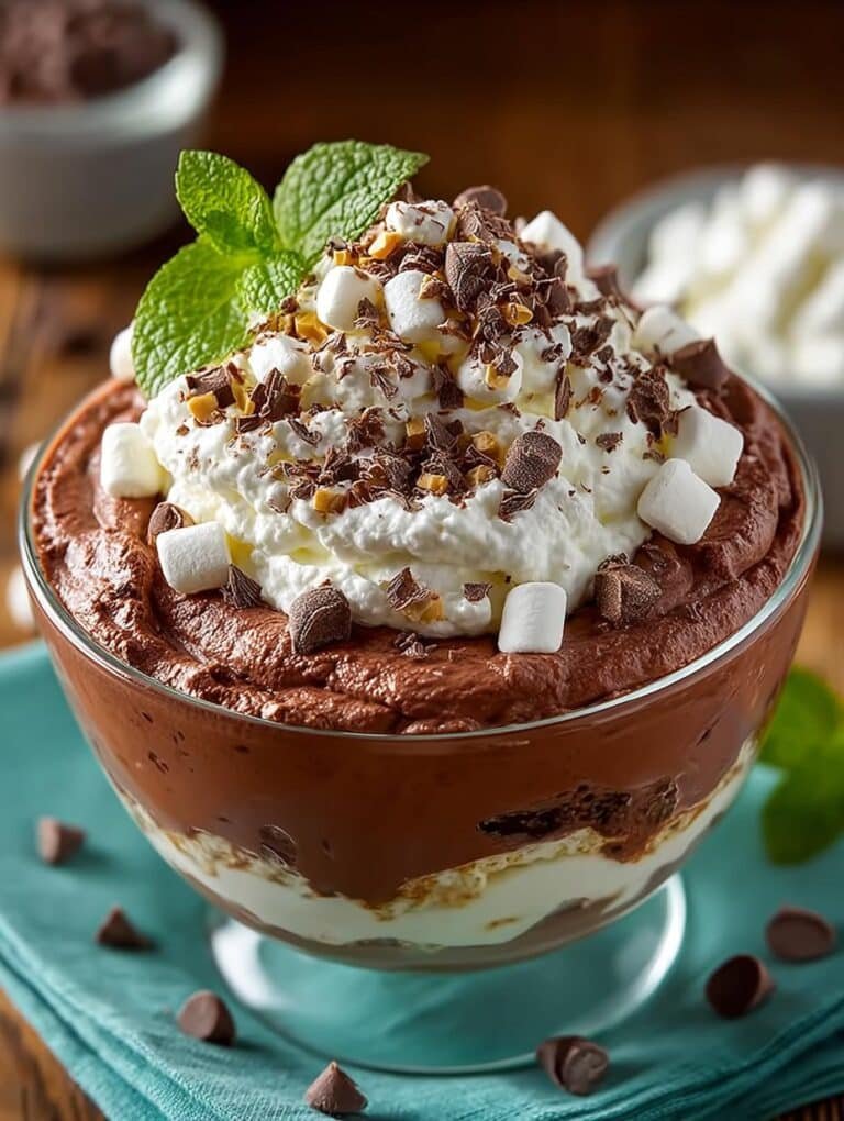 Chocolate Fluff Salad Dessert
