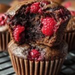 Dark Chocolate Raspberry Muffins