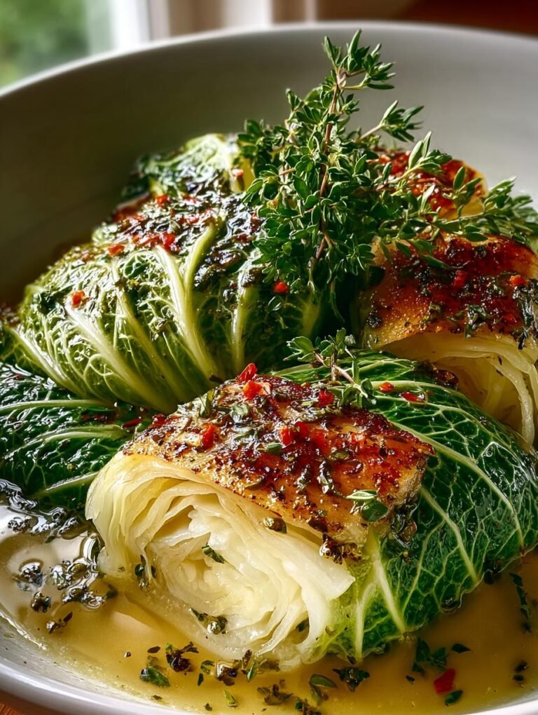 Herby Cabbage Parmesan Broth