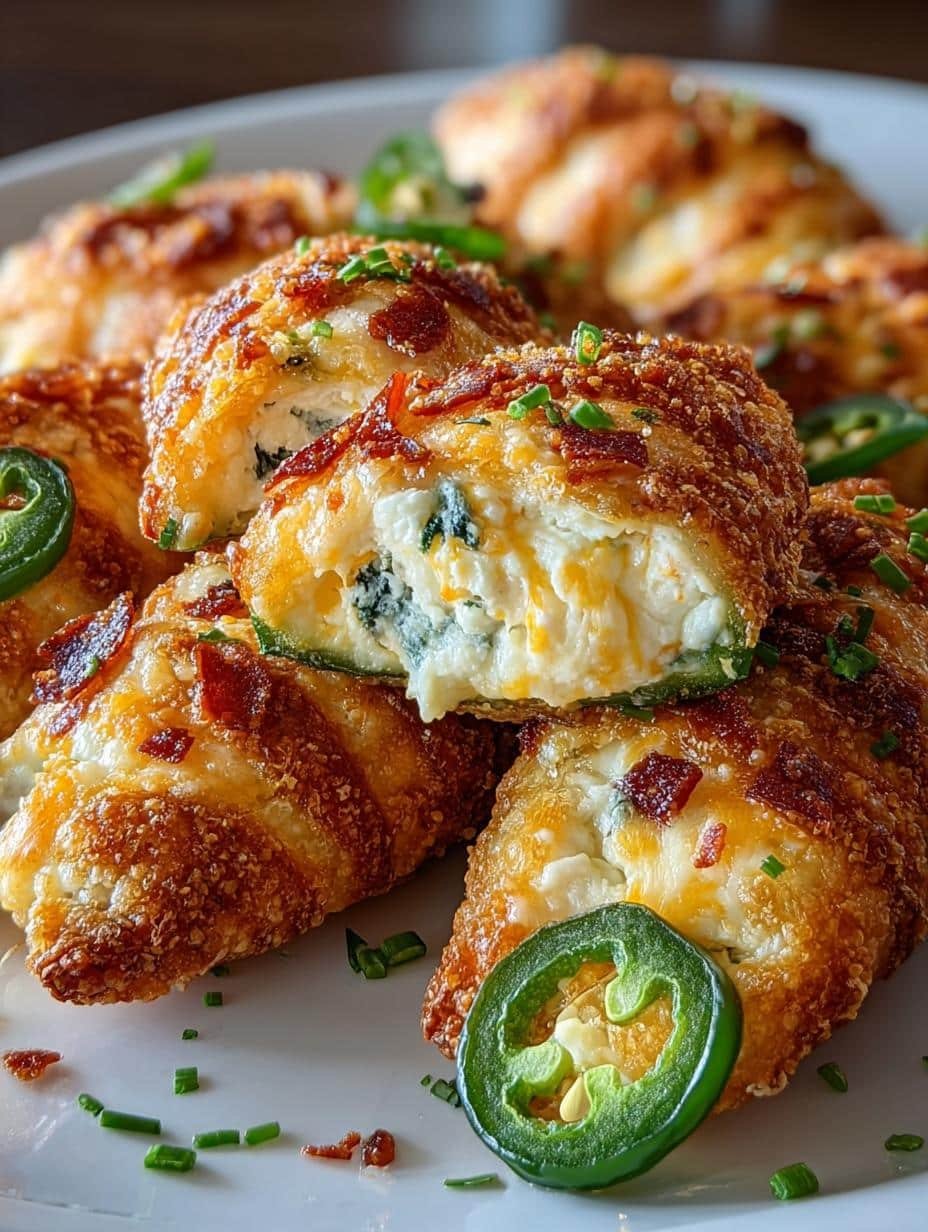 Jalapeno Popper Cheese Stuffed Crescent Bites Delight - Jalapeno Popper Cheese Stuffed - main visual representation