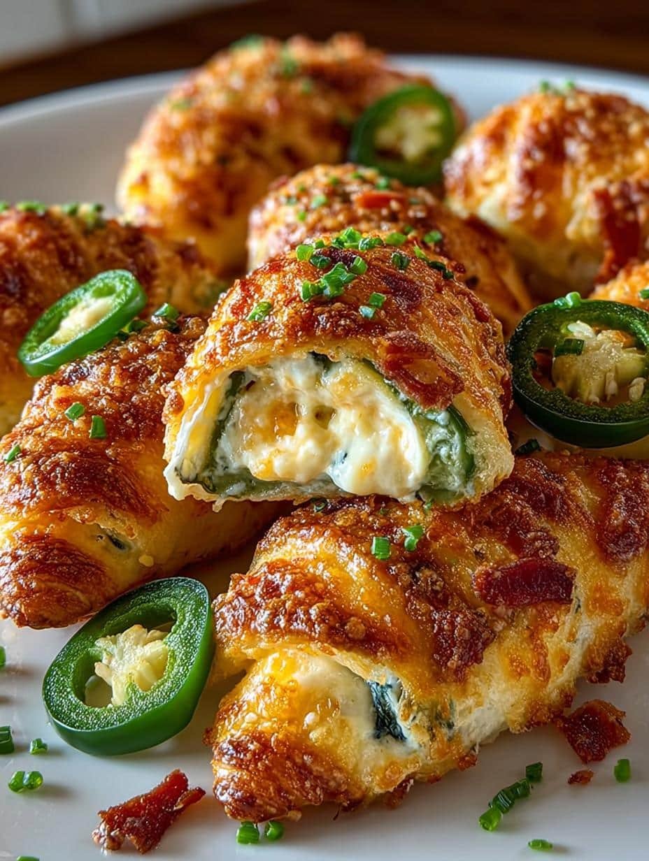 Jalapeno Popper Cheese Stuffed Crescent Bites Delight - Jalapeno Popper Cheese Stuffed - additional detail