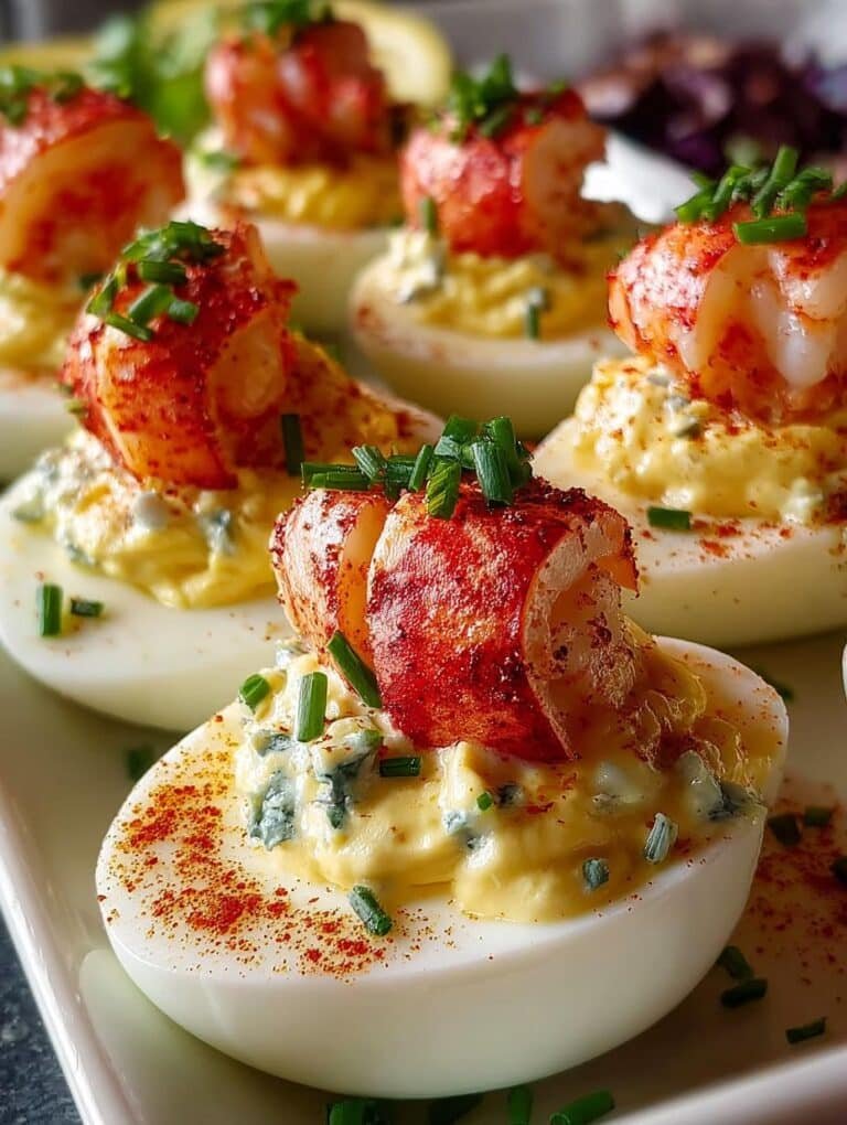 Lobster Deviled Eggs