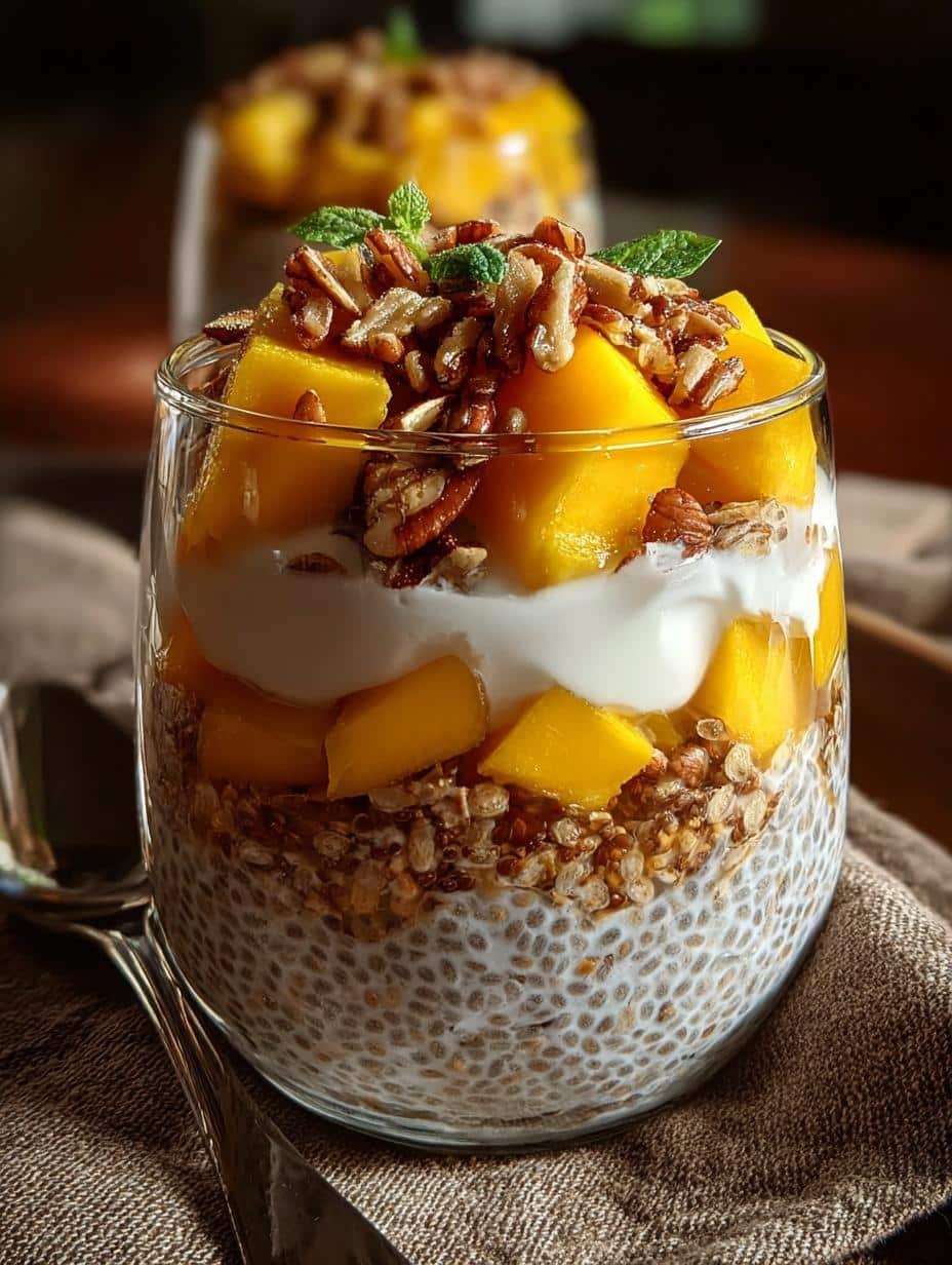 Mango Chia Overnight Oats: A Nourishing Delight - Mango Chia Overnight Oats - main visual representation