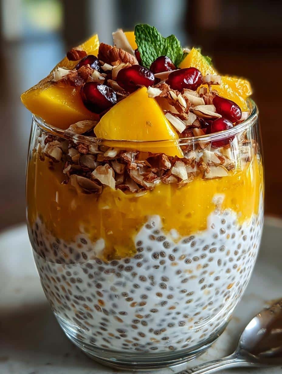 Mango Chia Overnight Oats