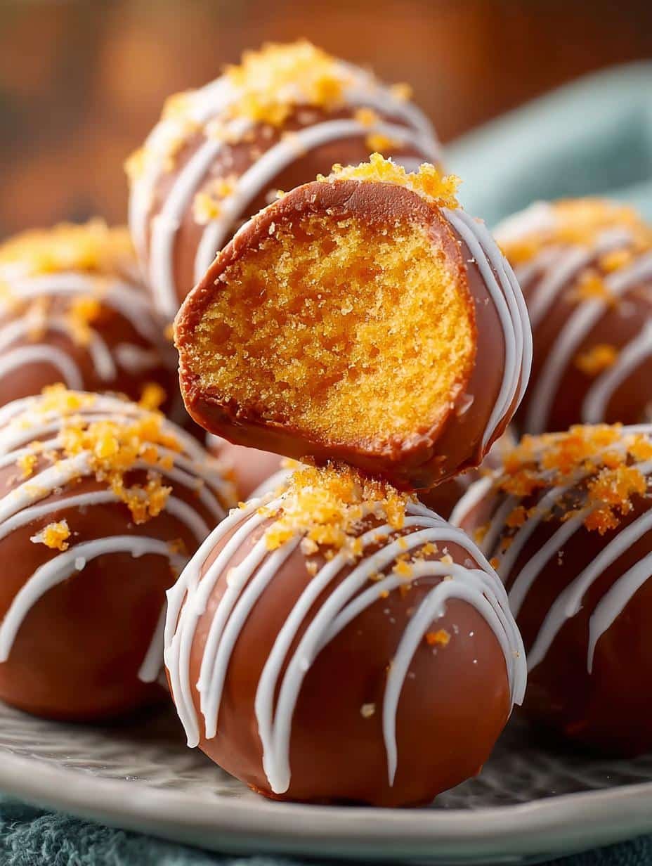 Delicious Orange Truffles Bake Dessert displayed on a festive dessert table