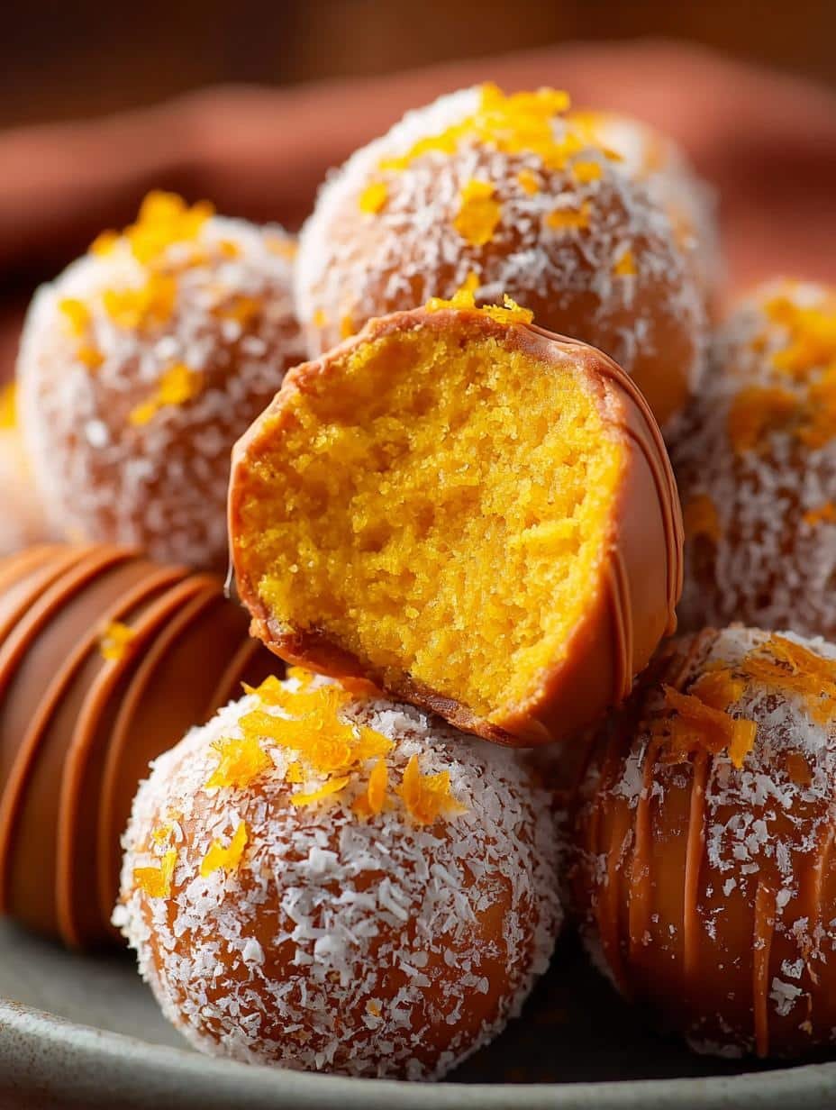 Orange Truffles Bake Dessert
