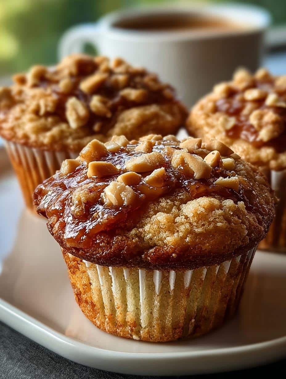 Peanut Butter Guava Muffins