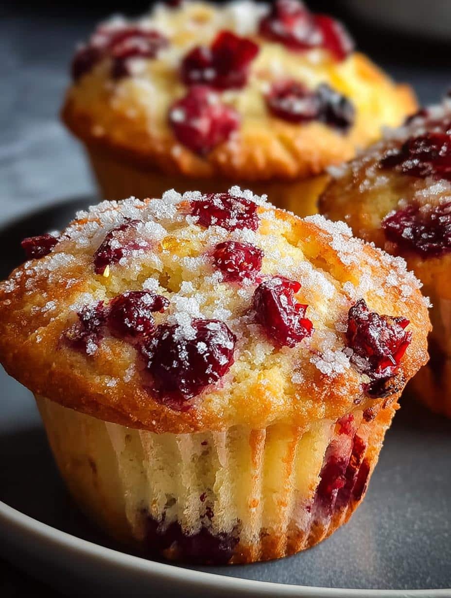 Ricotta Cranberry Orange Muffins
