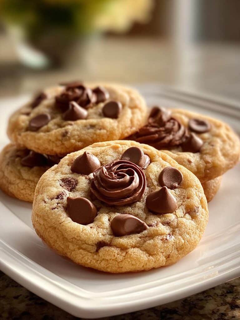 Rose Chocolate Chip Cookies
