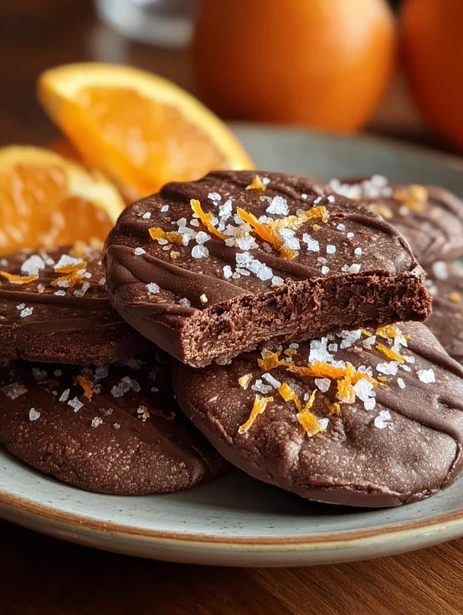 Salted Dark Chocolate Orange Cookies for Sweet Indulgence - Salted Dark Chocolate Orange - main visual representation
