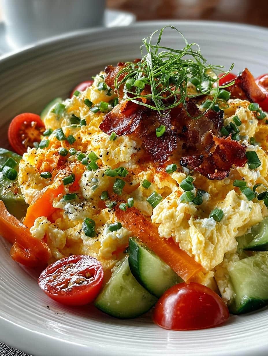 Scrambled Egg Veggie Bowl