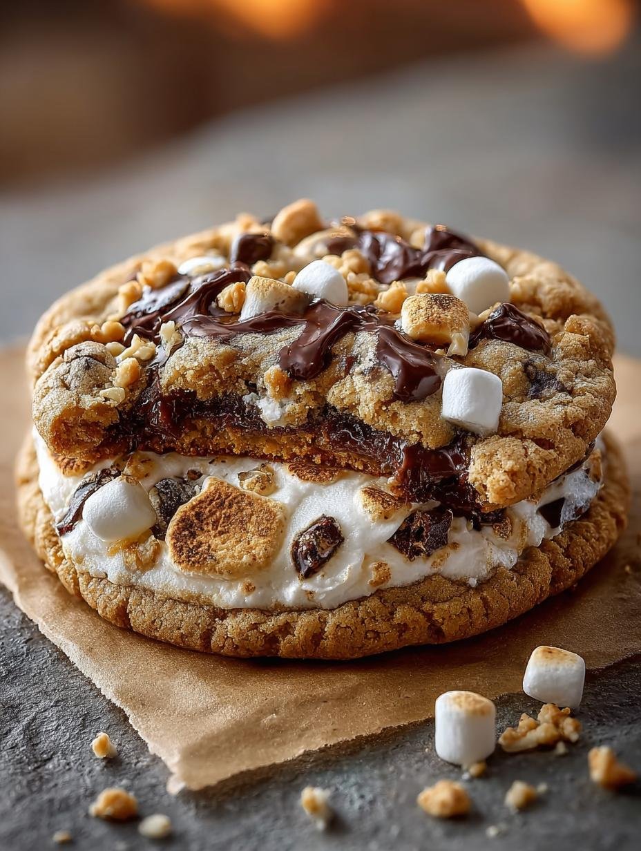 Indulge in a Single Serve Smores Cookie Delight - Single Serve Smores Cookie - main visual representation