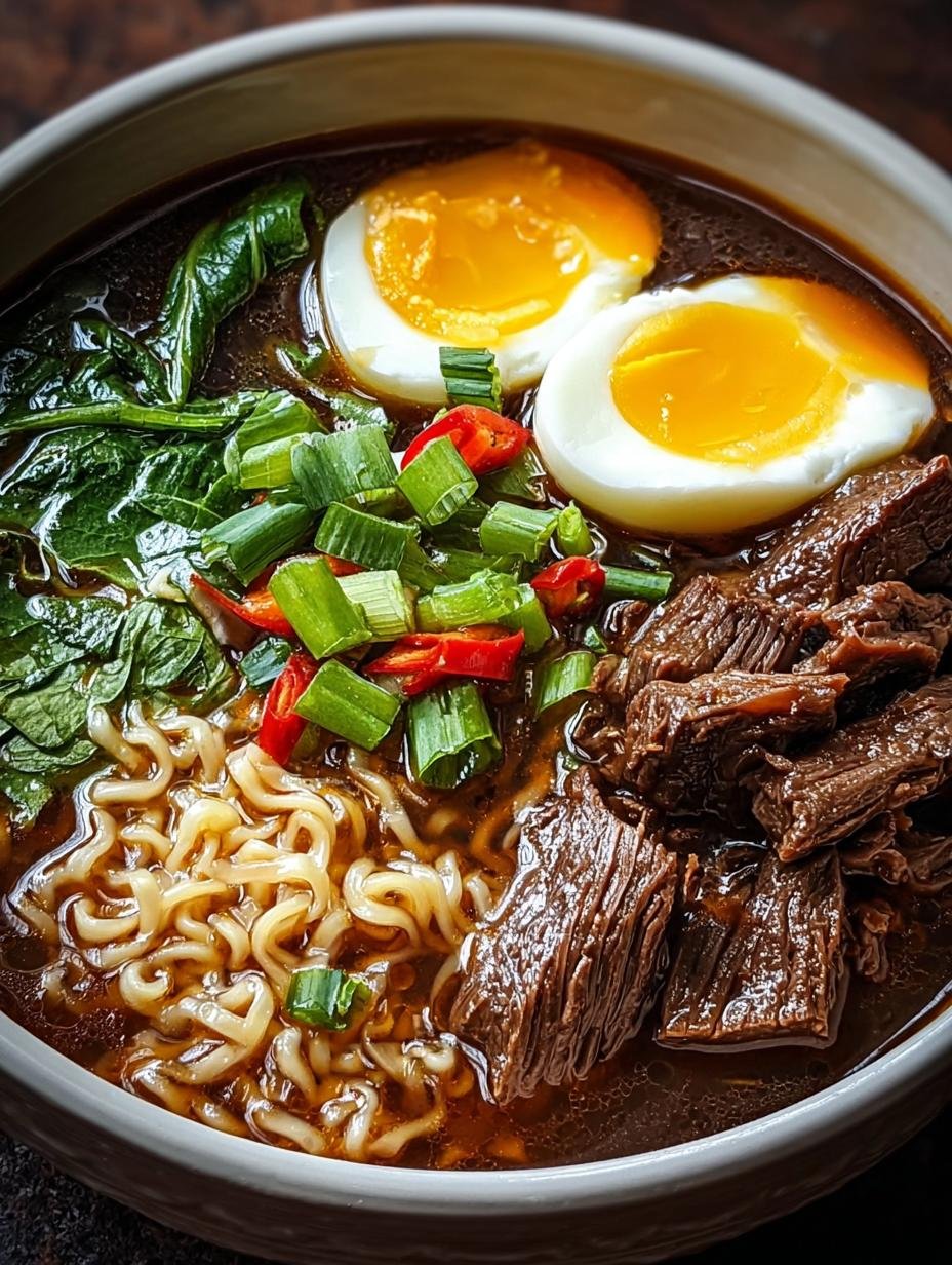 Slow Cooker Beef Ramen: A Comforting Meal in 8 Hours - Slow Cooker Beef Ramen - additional detail