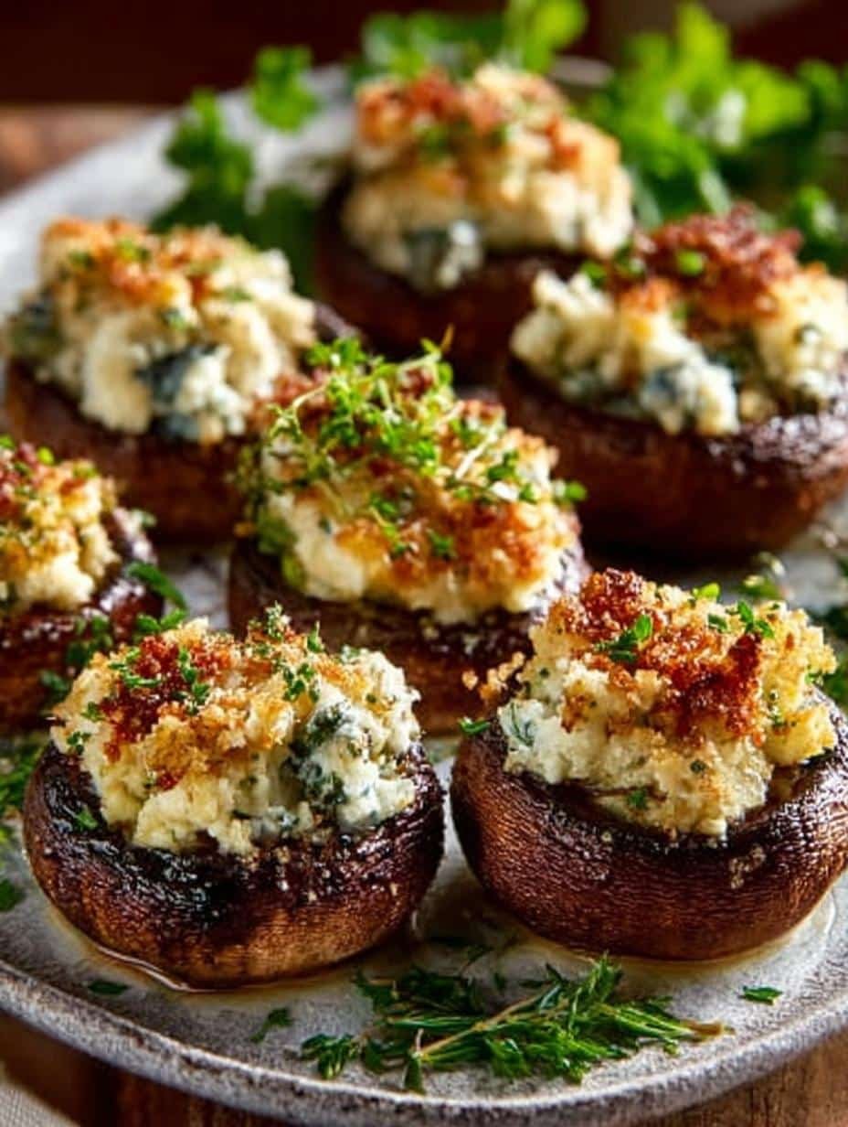Stuffed Mushrooms Incredible with 5 Amazing Variations - Stuffed Mushrooms Incredible with - additional detail