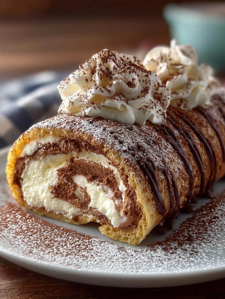 Delightful Tiramisu Crepes Cake Roll Recipe - Tiramisu Crepes Cake Roll - additional detail