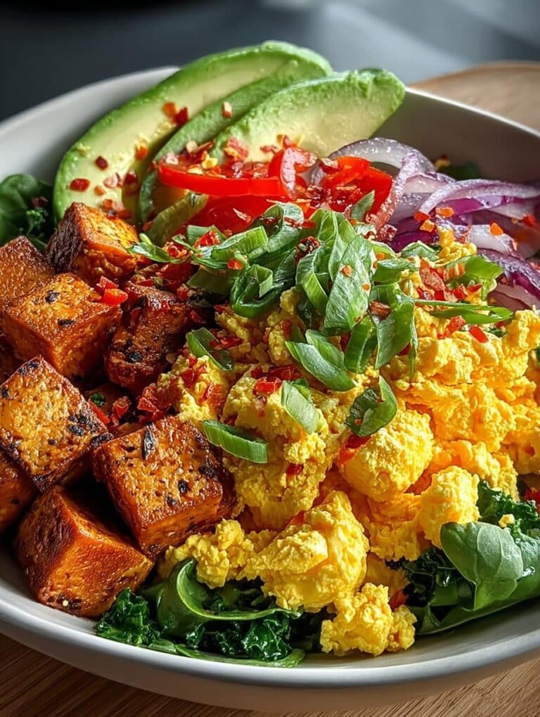 Tofu Scramble Vegan Breakfast